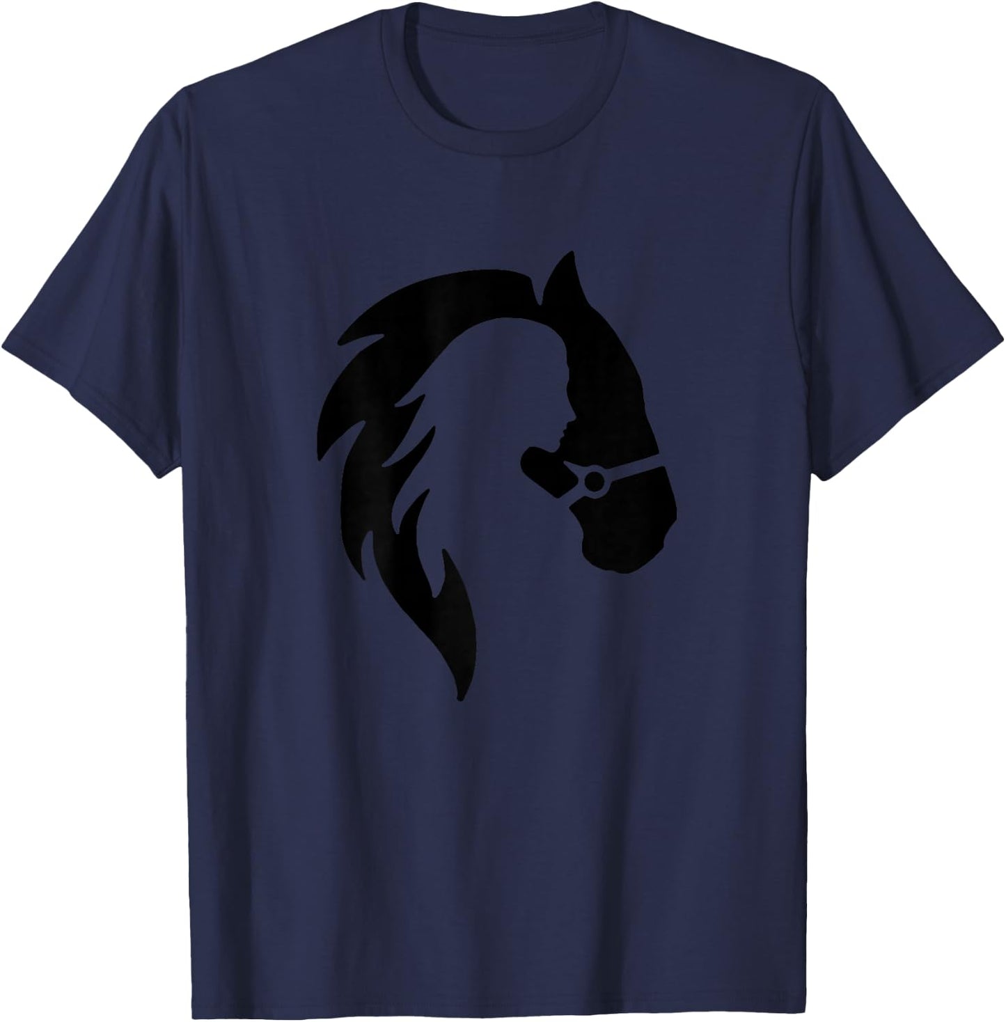 Horse Lover Women Girl Western Gift T-Shirt - T-Shirt | Navy