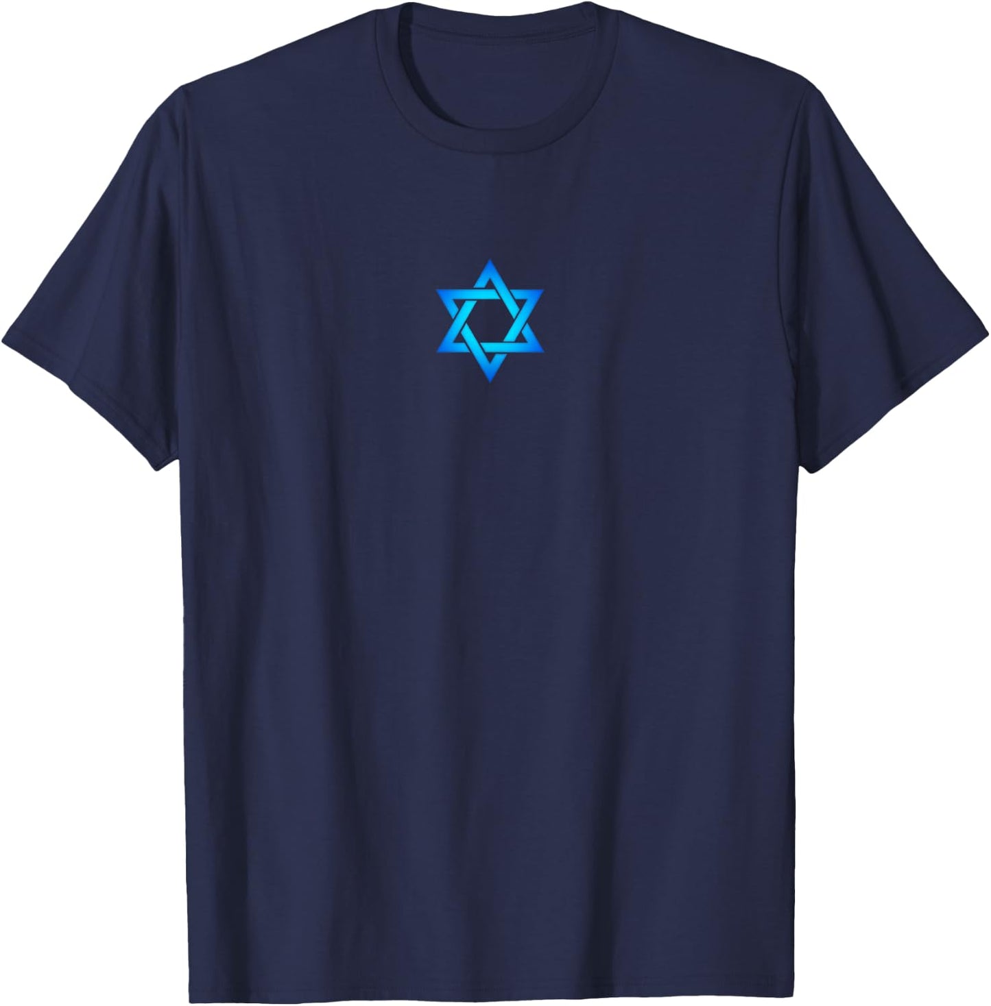 Star of David, hexagram, Judaism, Seal of Solomon, Israel T-Shirt - T-Shirt | Navy