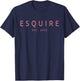 Esquire Est 2025 Women Attorney Lawyer Law School Graduation T-Shirt - T-Shirt | Navy