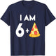 7 Years Old Pizza Gift 7th Birthday Shirt T-Shirt - T-Shirt | Navy