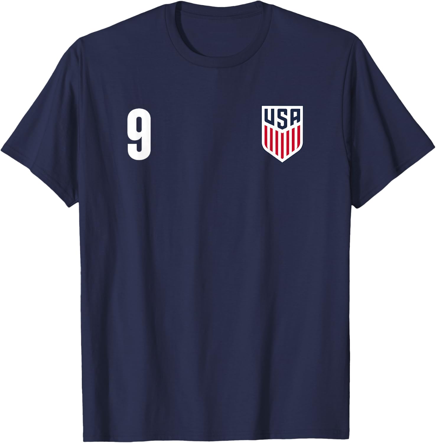 Officially Licensed US Soccer Ricardo Pepi, Legacy #9 T-Shirt - T-Shirt | Navy