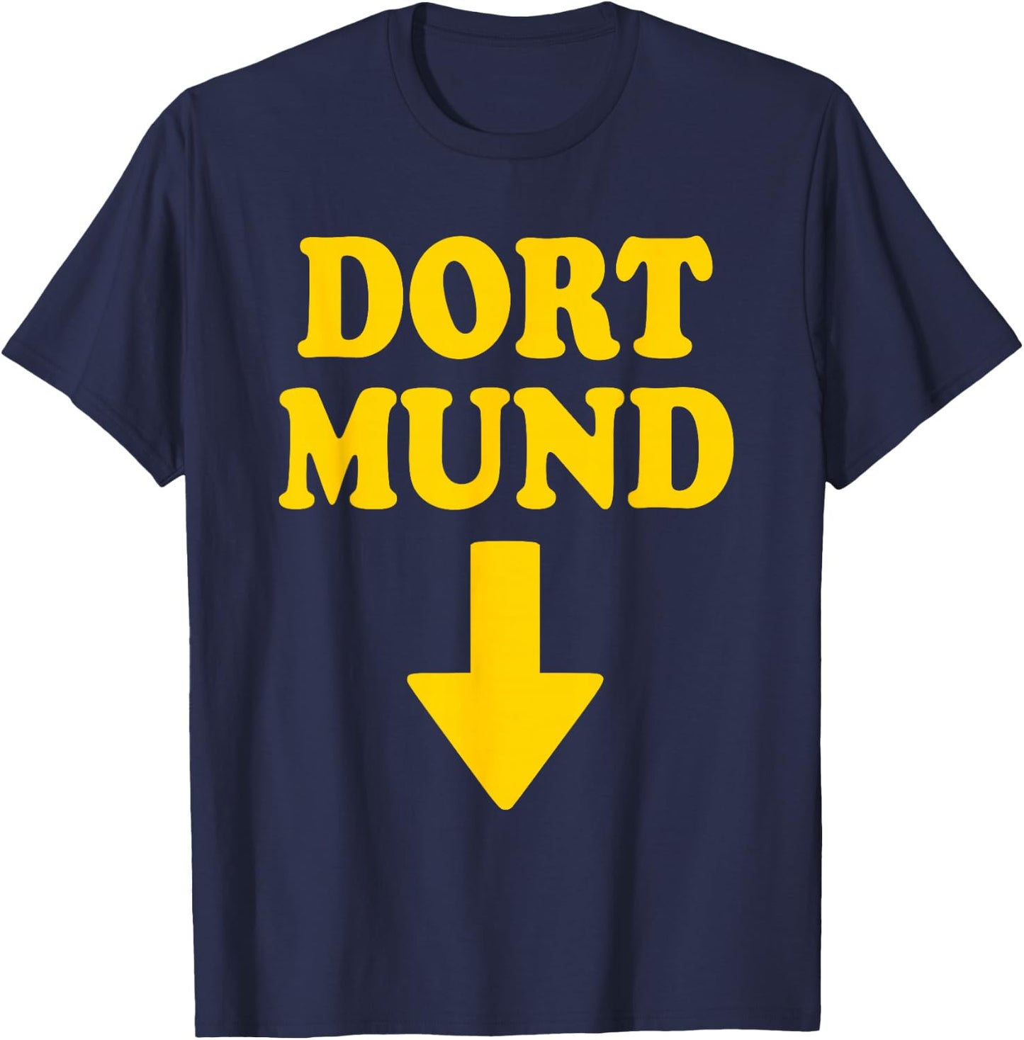 Dortmund dort Mouth Arrow T-Shirt - T-Shirt | Navy