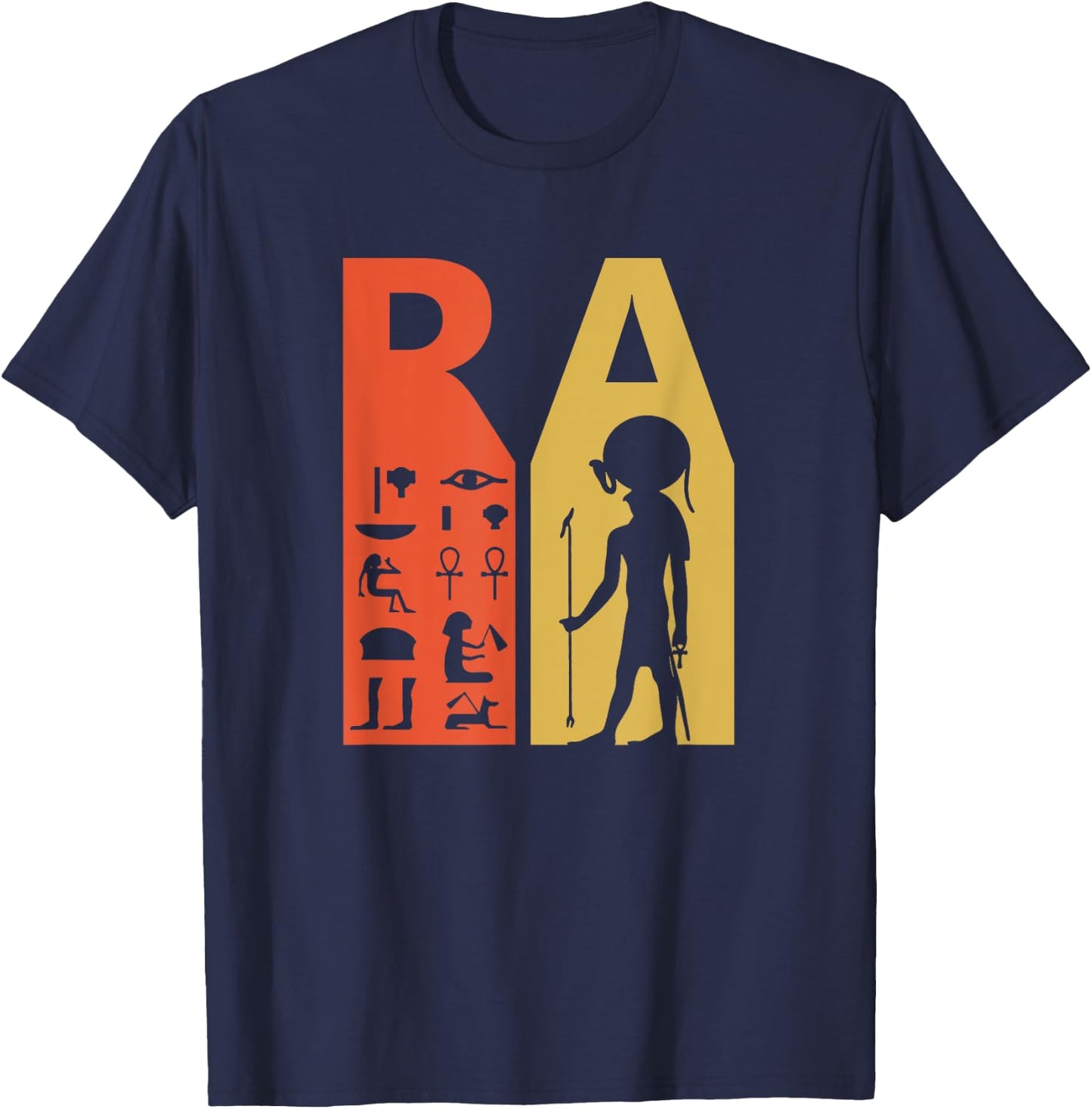 Amun-Ra - Old Egypt God of the Sun RA T-Shirt - T-Shirt | Navy