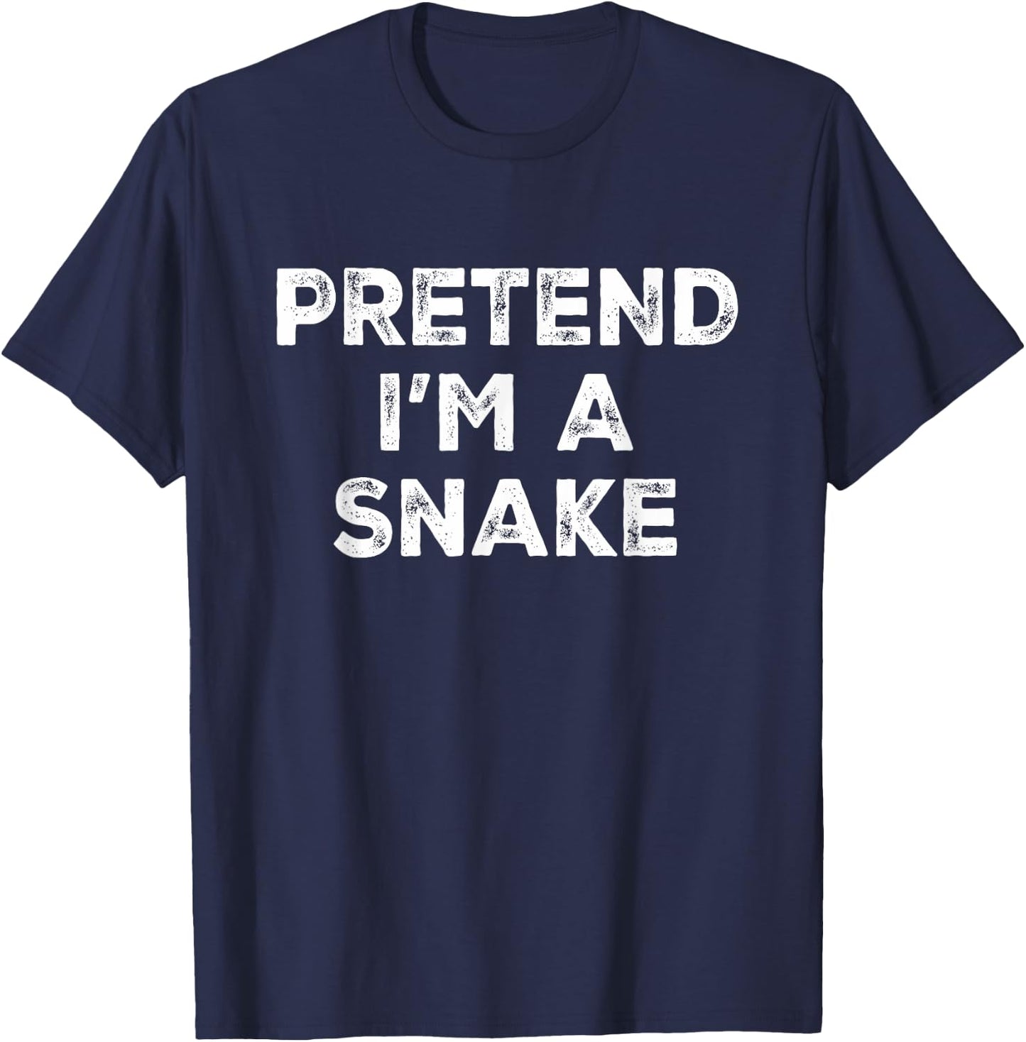Pretend I'm A Snake Lazy Halloween Costume T-Shirt - T-Shirt | Navy