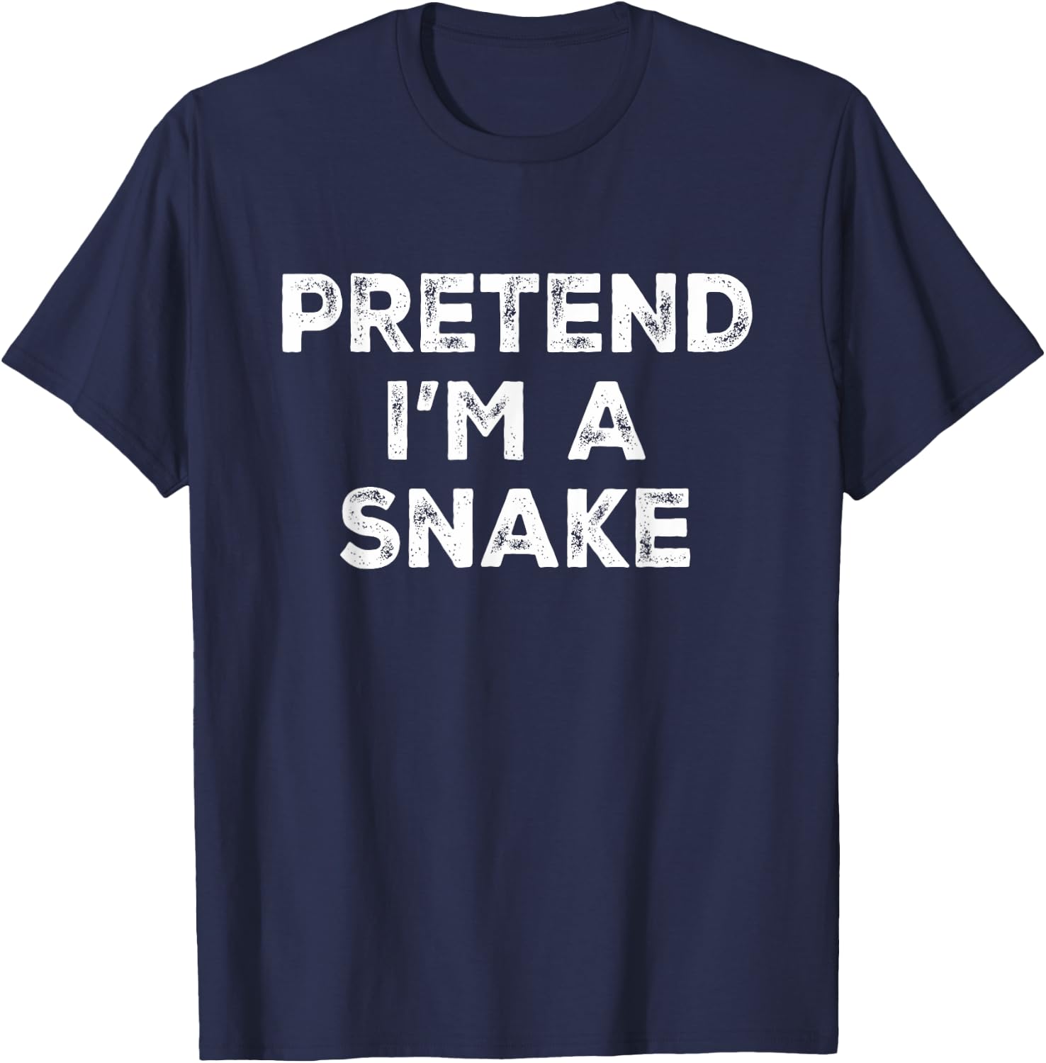 Pretend I'm A Snake Lazy Halloween Costume T-Shirt - T-Shirt | Navy