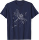 Dragonfly Minimalist Line - Insects Nature Lover Entomology T-Shirt - T-Shirt | Navy