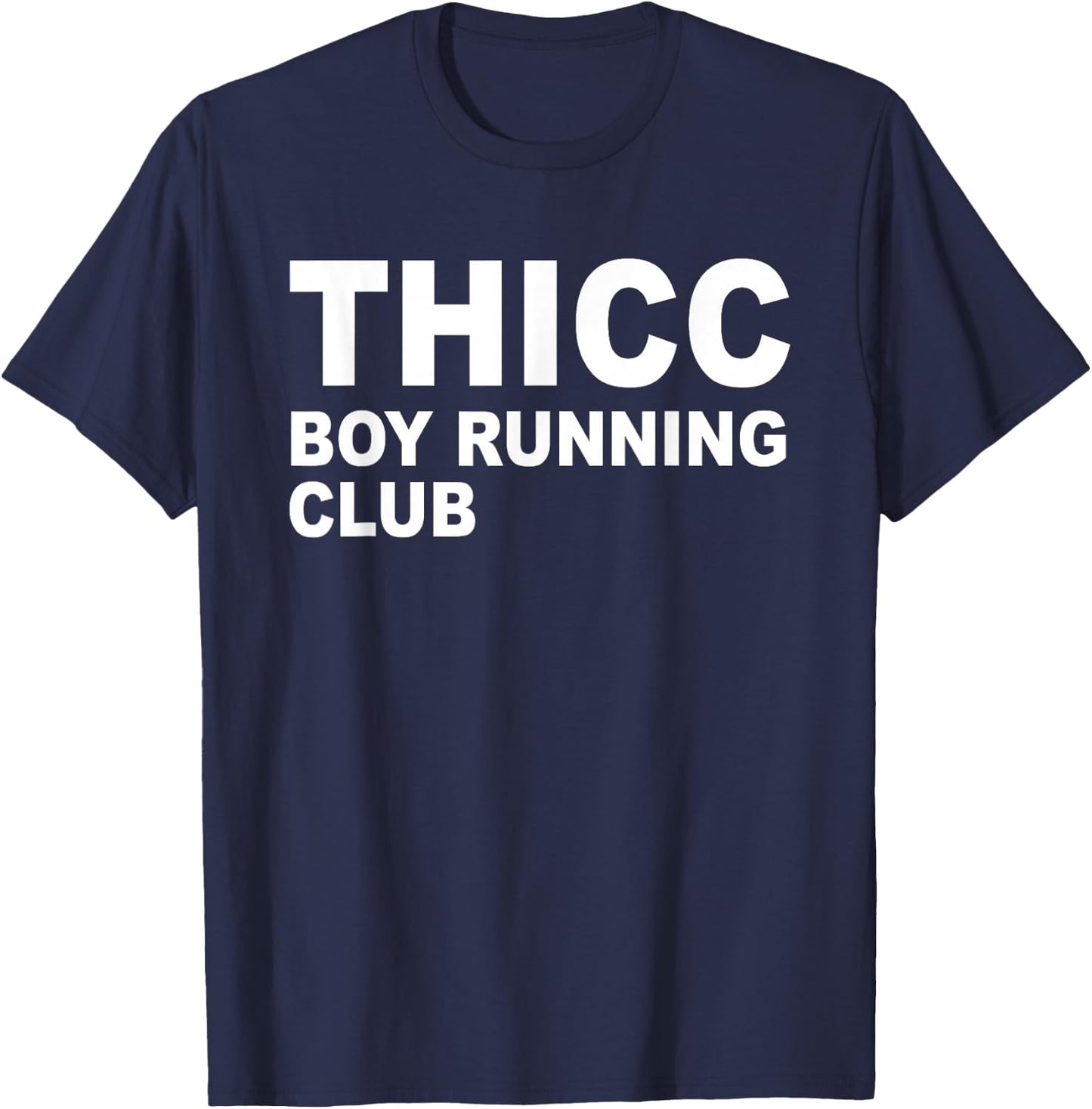 Thicc Boy Running Club Apparel T-Shirt - T-Shirt | Navy