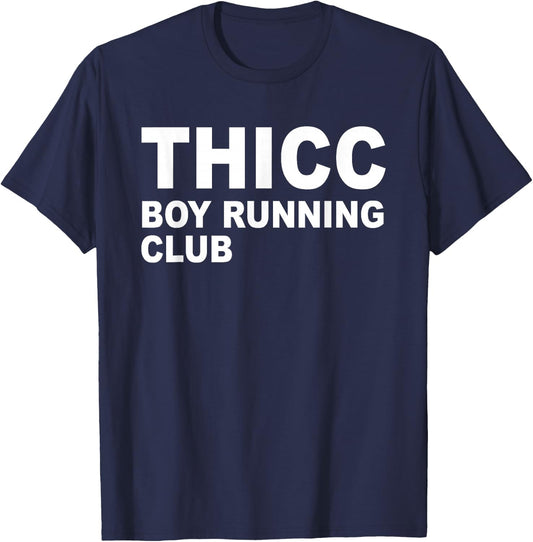 Thicc Boy Running Club Apparel T-Shirt - T-Shirt | Navy