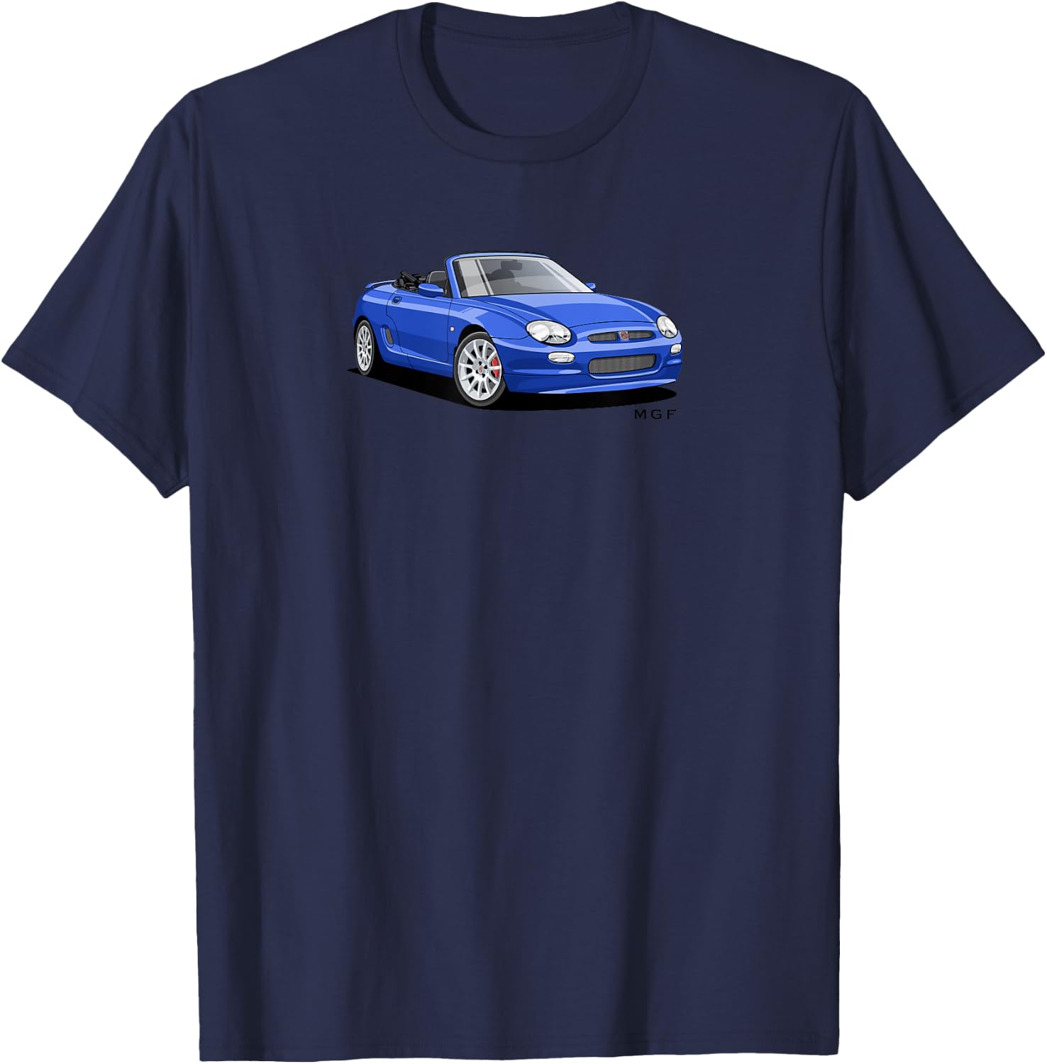 British Classic Sports Super Car MGF T-Shirt - T-Shirt | Navy