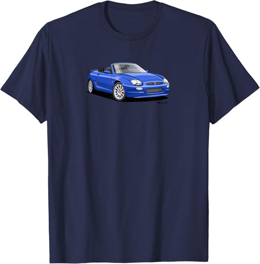 British Classic Sports Super Car MGF T-Shirt - T-Shirt | Navy