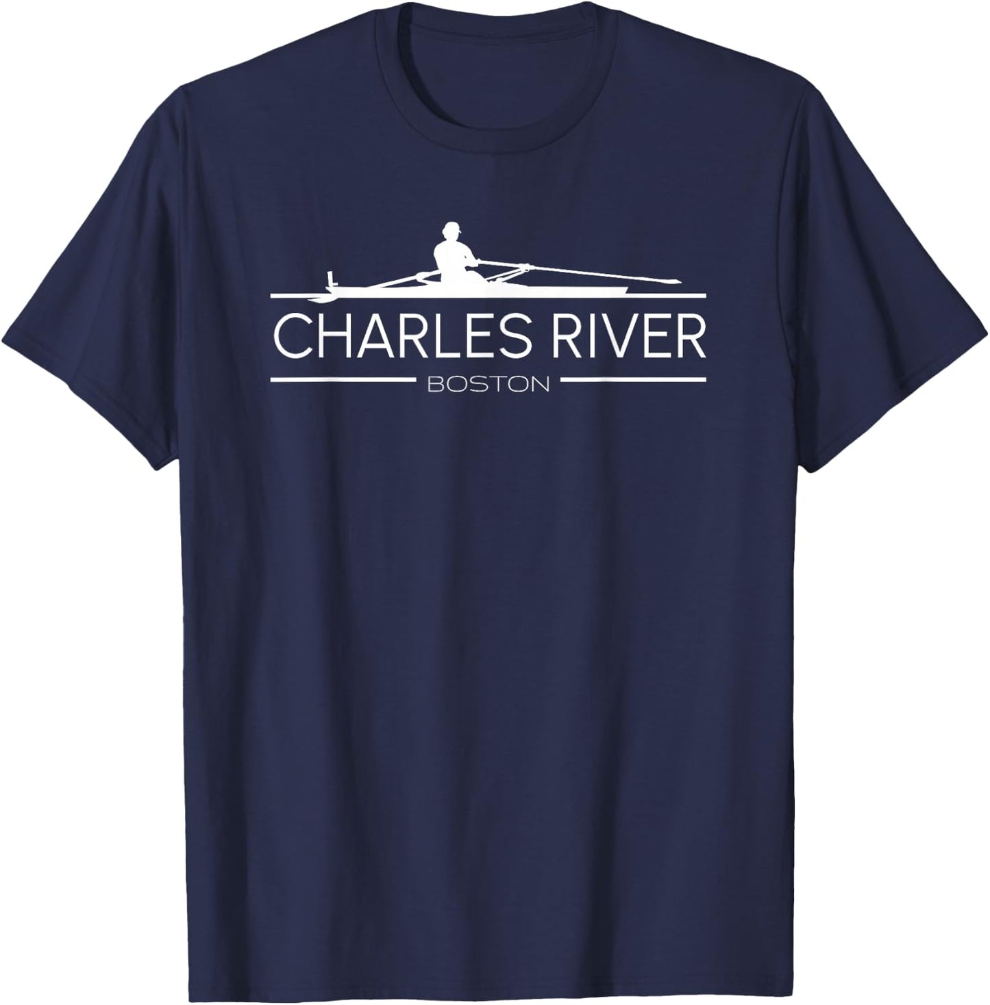 Charles River Rowing Crew ERG Boston Massachusetts Boat Race T-Shirt - T-Shirt | Navy