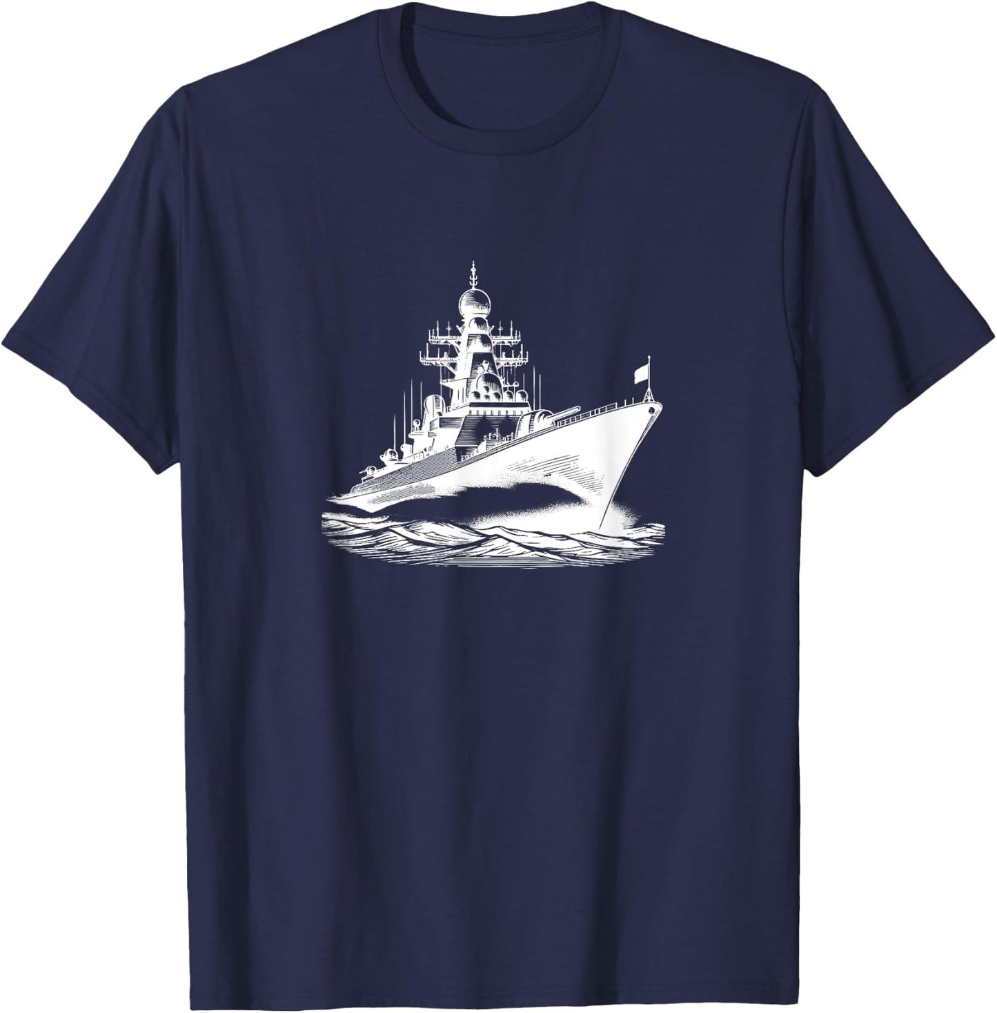 #snirt Warship Frigate Navy Ship T-Shirt - T-Shirt | Navy