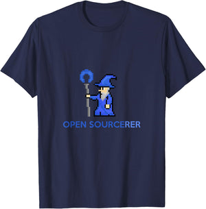 Open Sourcerer Programmer Computer Science Coder Gift T-Shirt - T-Shirt | Navy