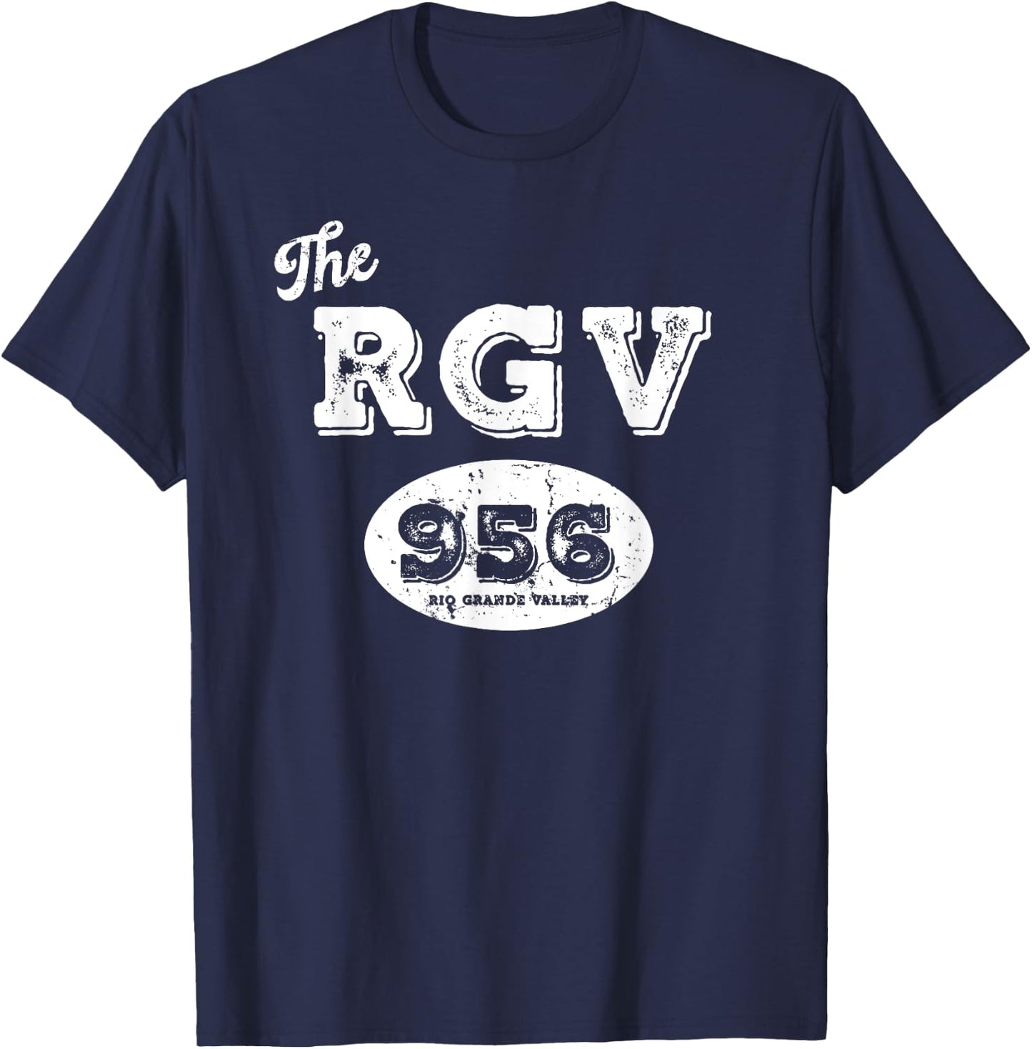 The RGV 956 Lower Rio Grande Valley Texas USA Border Zone T-Shirt - T-Shirt | Navy