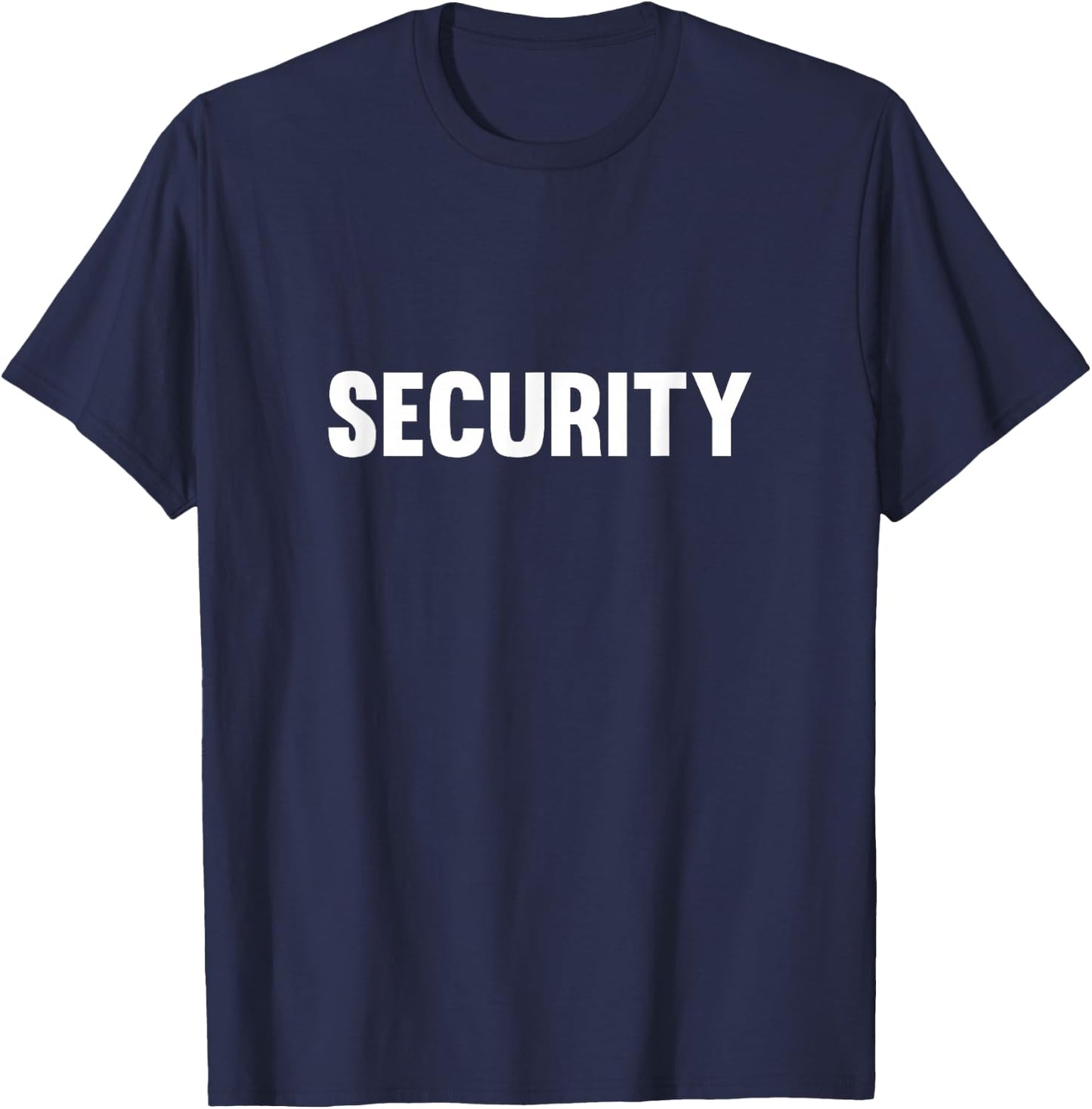 Security Chest and Back Print Security , black, s T-Shirt - T-Shirt | Navy