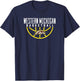 Western Michigan University Broncos Basketball Arch T-Shirt - T-Shirt | Navy