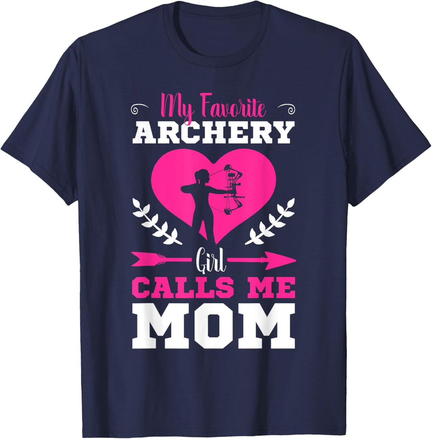 Archer Archery Mom Toxophilite Bow Bowmen Arrow Mother's Day T-Shirt - T-Shirt | Navy