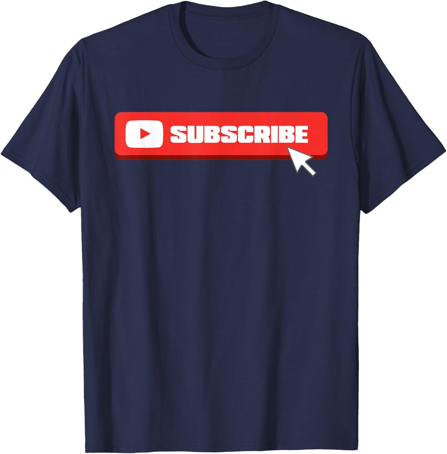Social Media Like Share Comment Subscribe Vlogger T-Shirt - T-Shirt | Navy