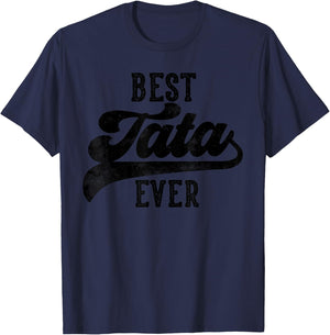 Tata Gifts From Grandkids Best Tata Ever Father's Day T-Shirt - T-Shirt | Navy