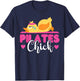 Pilates Instructor Teacher Chicken Girl Pilates Chick T-Shirt - T-Shirt | Navy