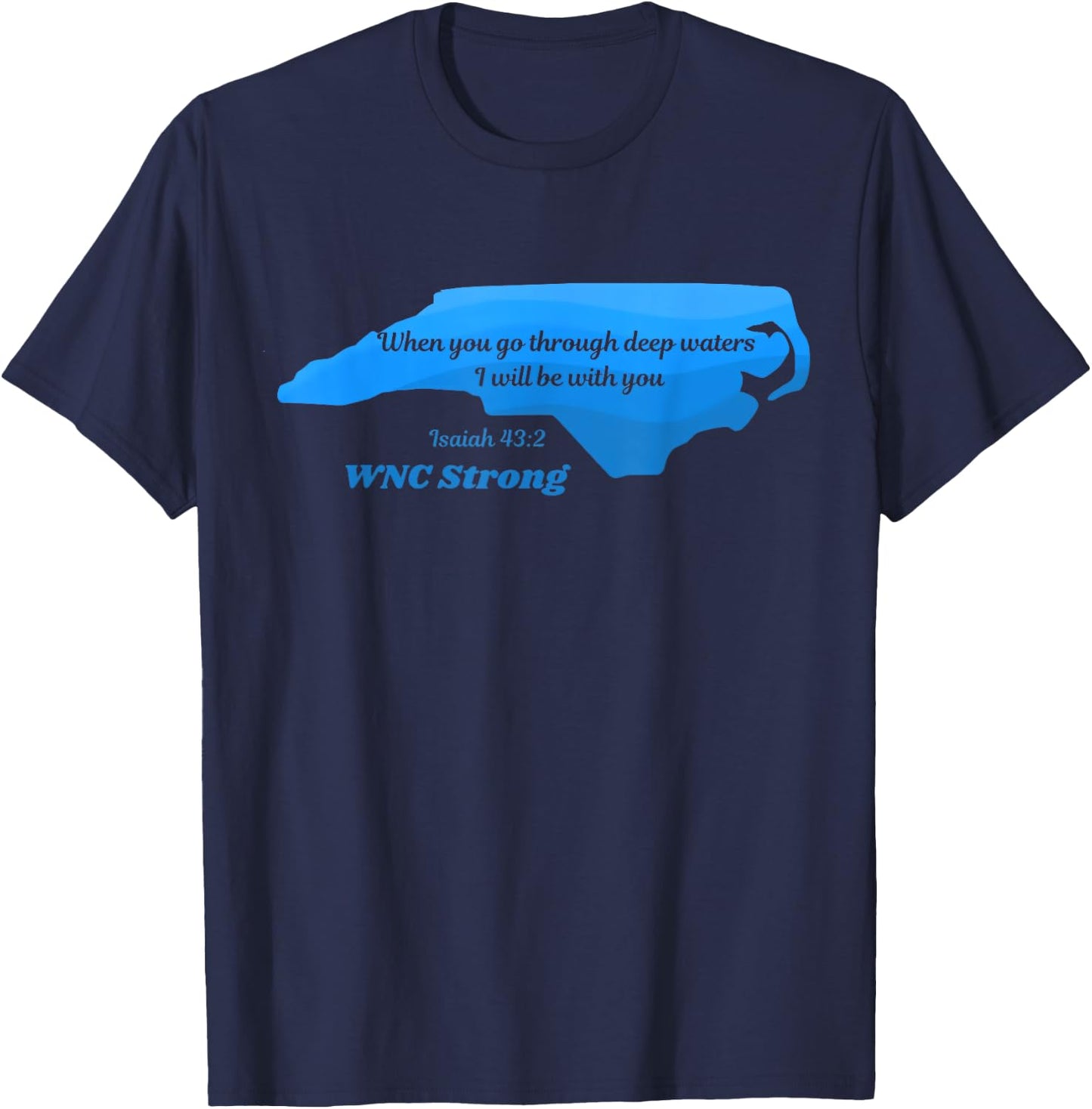 North Carolina wnc strong Appalachian strong T-Shirt - T-Shirt | Navy