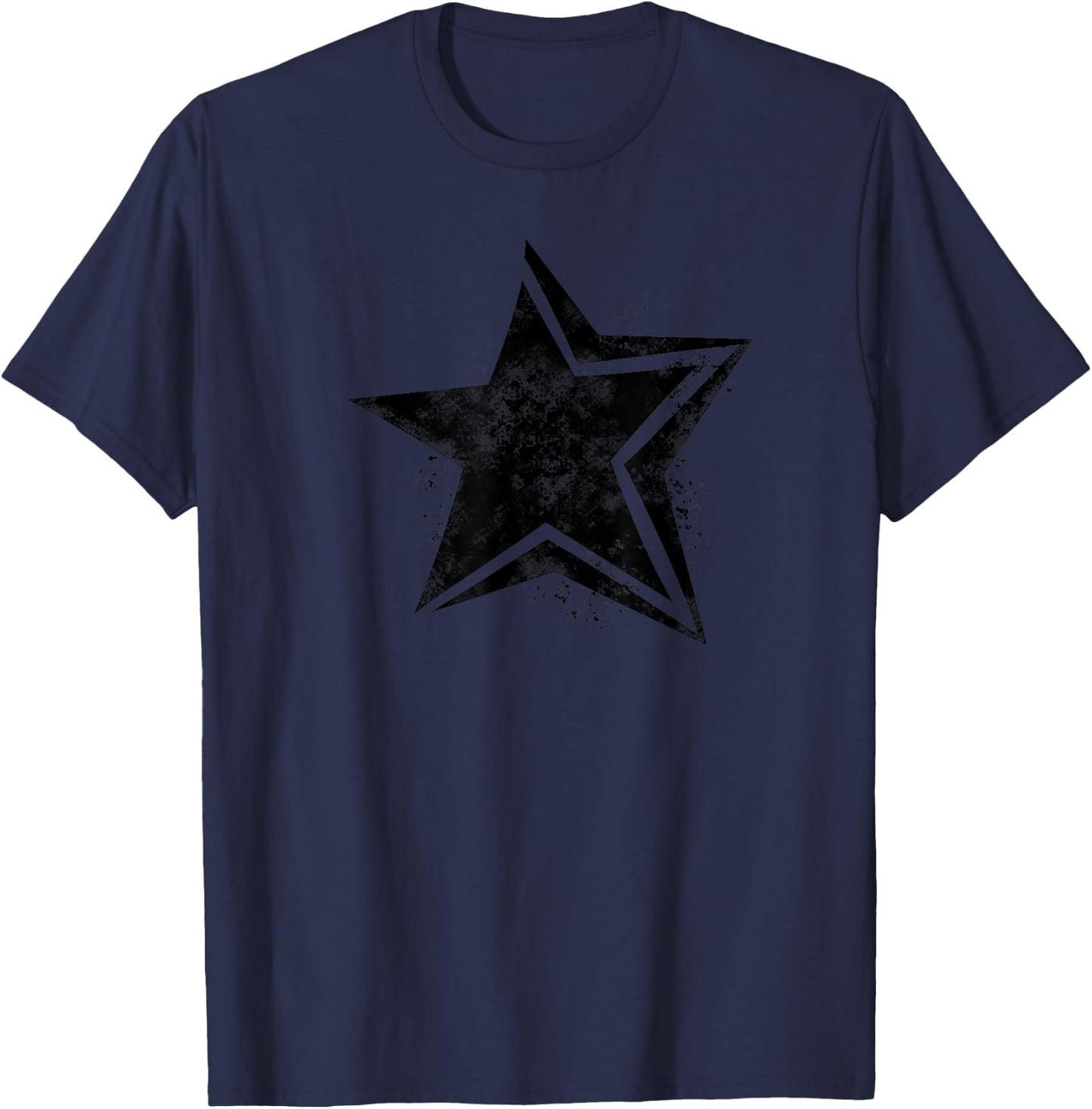 Cyber Y2K Star Aesthetic Downtown Girl Grunge der frühen 2000er Jahre T-Shirt - T-Shirt | Navy
