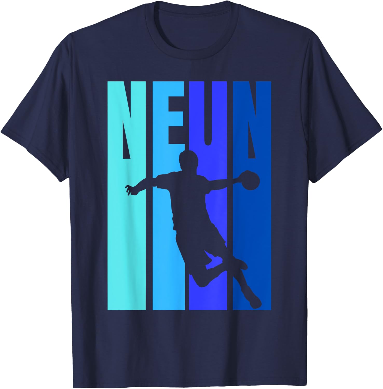 9. Geburtstag Jungs Handball - Neunter Geburtstag T-Shirt - T-Shirt | Navy