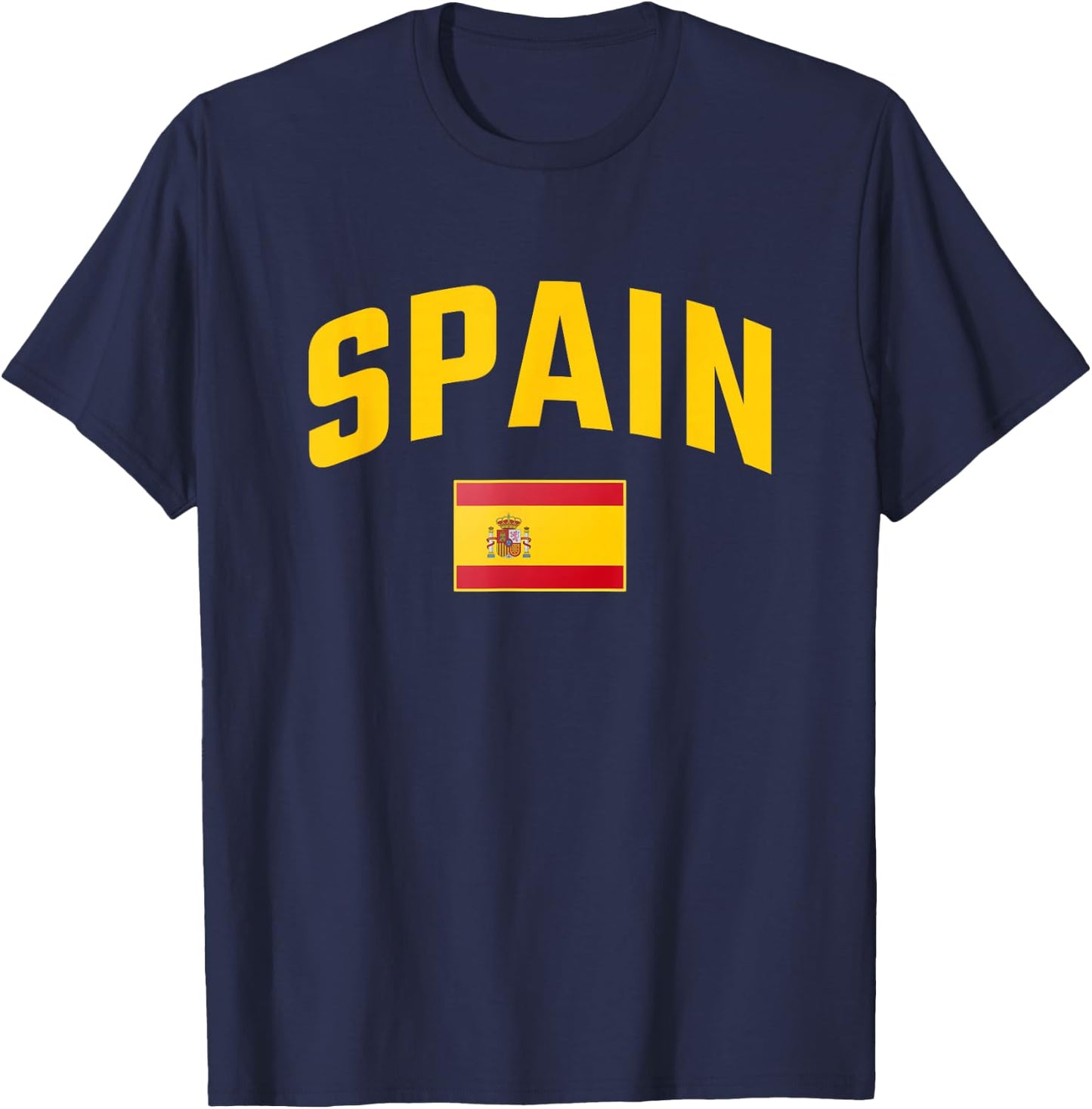Spain - Flag of Spain - Throwback Design - Classic T-Shirt - T-Shirt | Navy