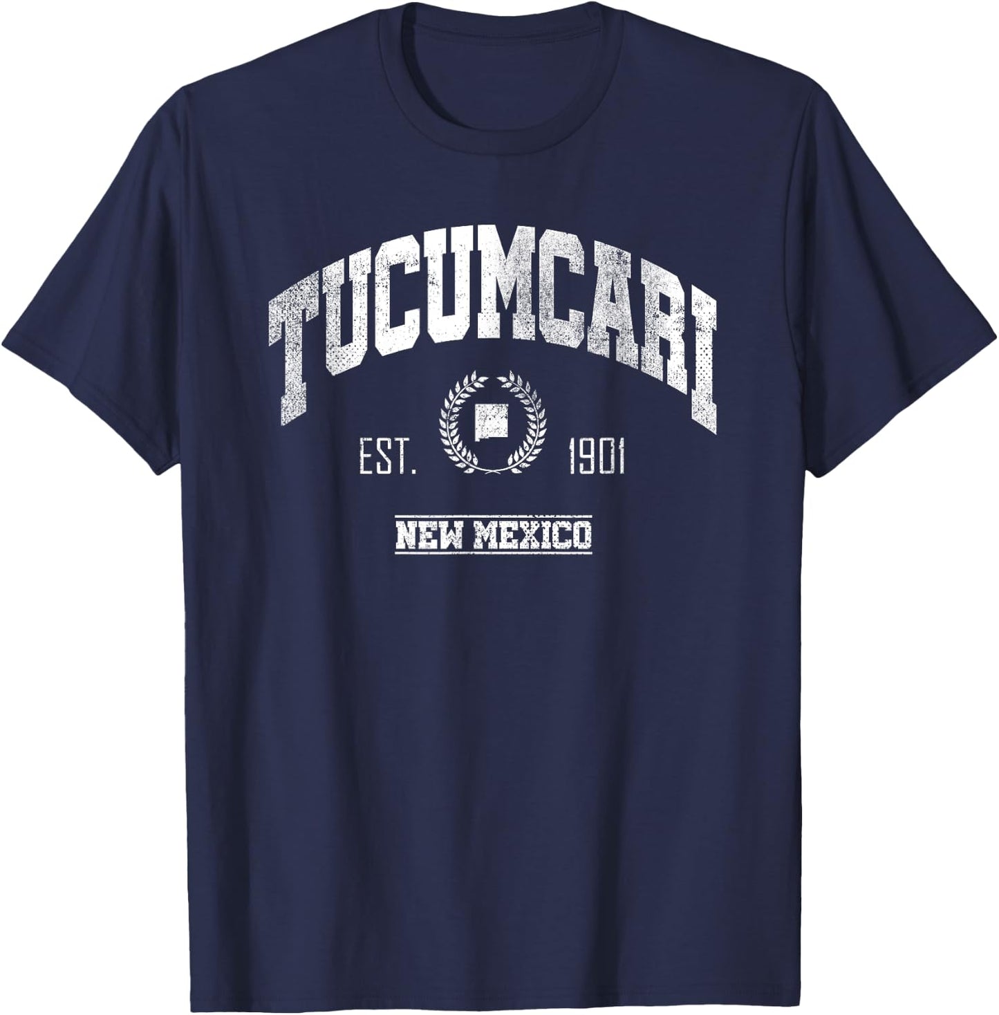 Tucumcari NM | New Mexico | Vintage Throwback T-Shirt - T-Shirt | Navy