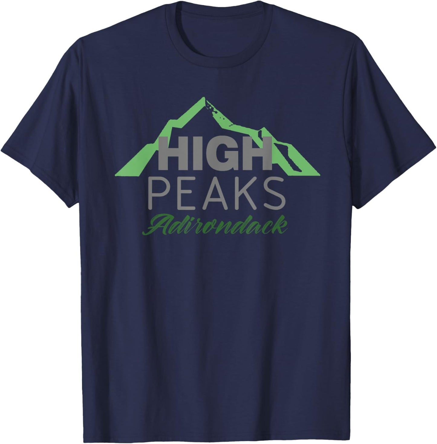 Adirondack high peaks hiking ADK New York T-Shirt - T-Shirt | Navy