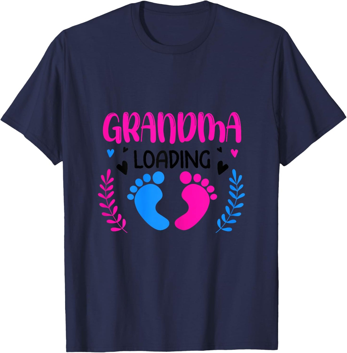 Damen Werdende Oma, Endlich werde ich eine Oma T-Shirt - T-Shirt | Navy