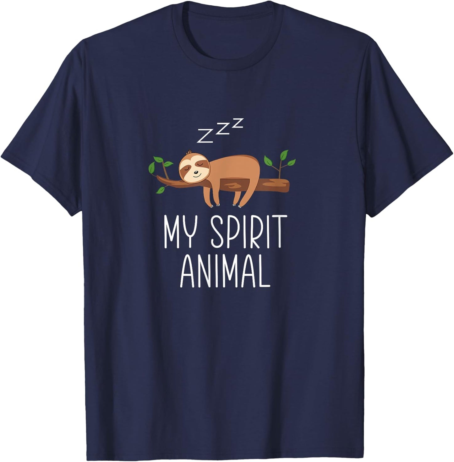 My Spirit Animal - Funny Sloth T-Shirt - T-Shirt | Navy