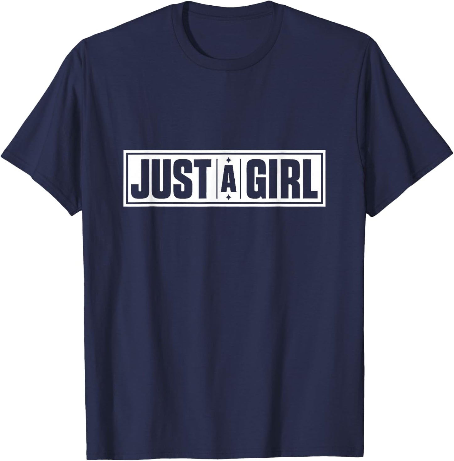 Just a Girl T Shirt Cute Women T-Shirt - T-Shirt | Navy