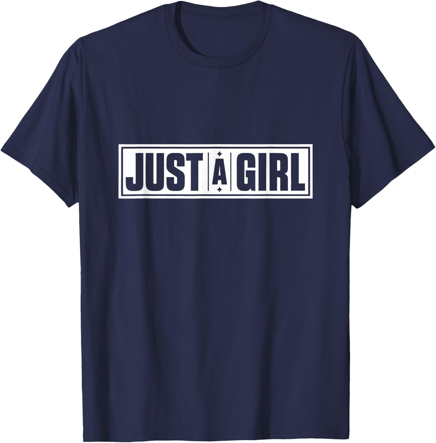 Just a Girl T Shirt Cute Women T-Shirt - T-Shirt | Navy