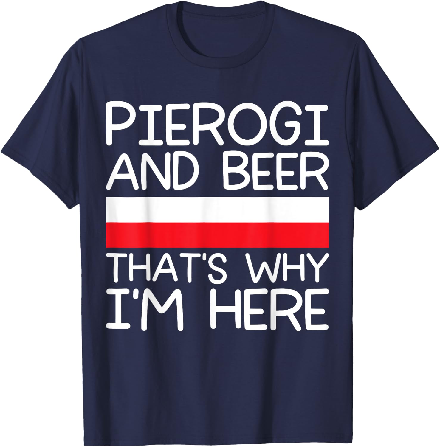 Polish pierogi T-Shirt - T-Shirt | Navy