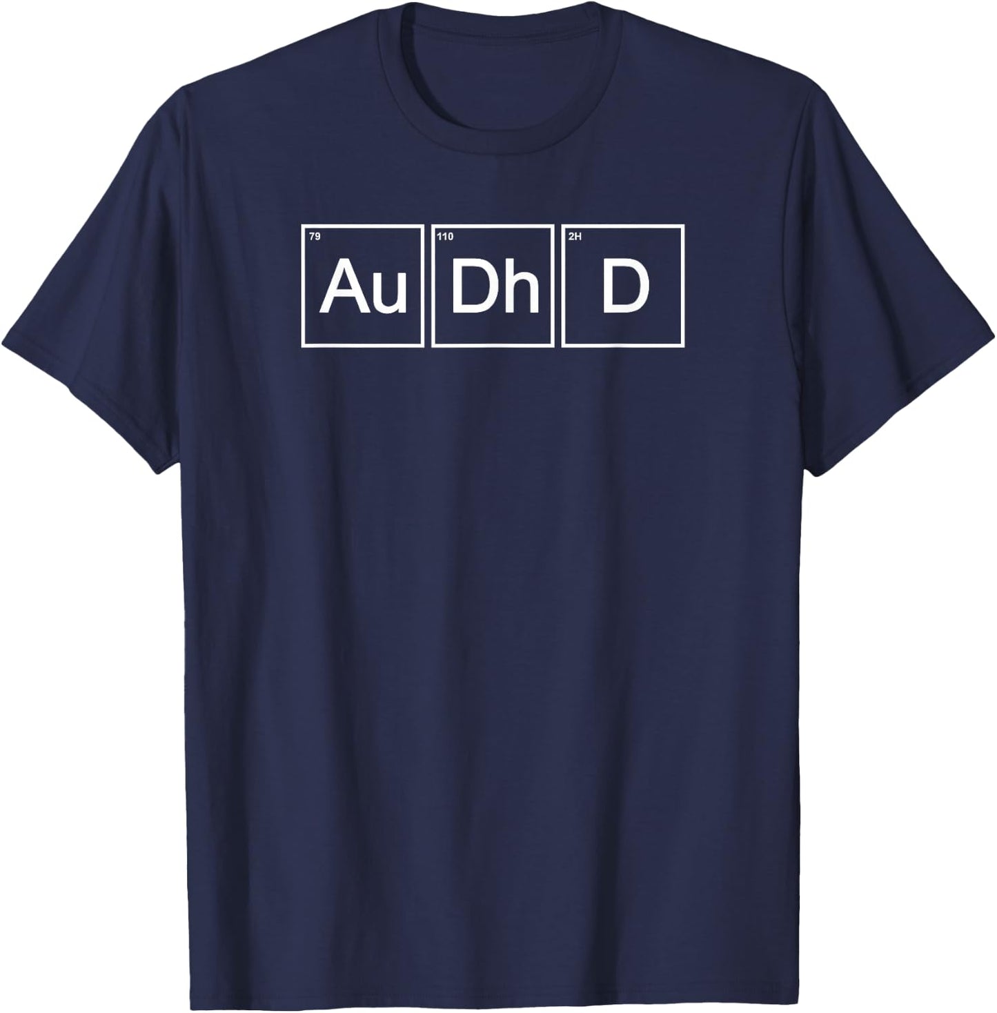 AuDHD Periodic Table T-Shirt - T-Shirt | Navy
