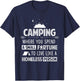 Camping is Living Like A Homeless Funny T-Shirt - T-Shirt | Navy