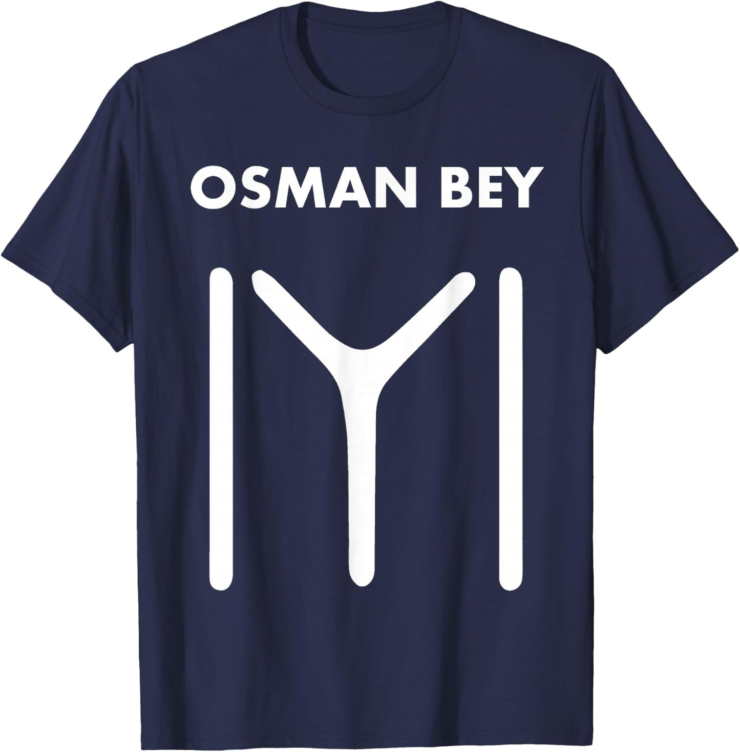 Osman Bey Ertugrul Kurulus Kayi Flag Ottoman Empire Turkey T-Shirt - T-Shirt | Navy