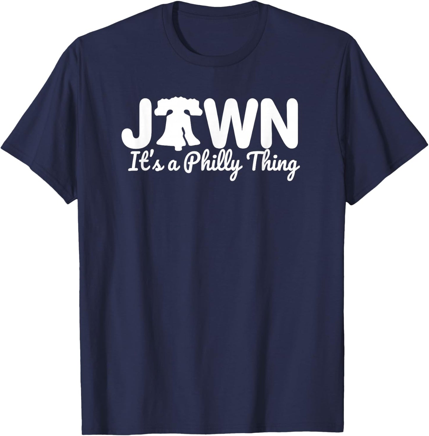 JAWN It's A Philly Thing Philadelphia Fan Liberty Bell 215 T-Shirt - T-Shirt | Navy