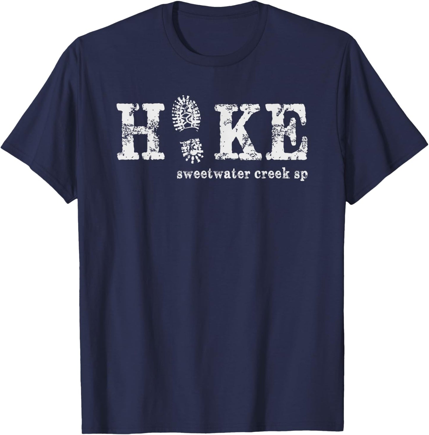 Hike Sweetwater Creek State Park Georgia T-Shirt - T-Shirt | Navy