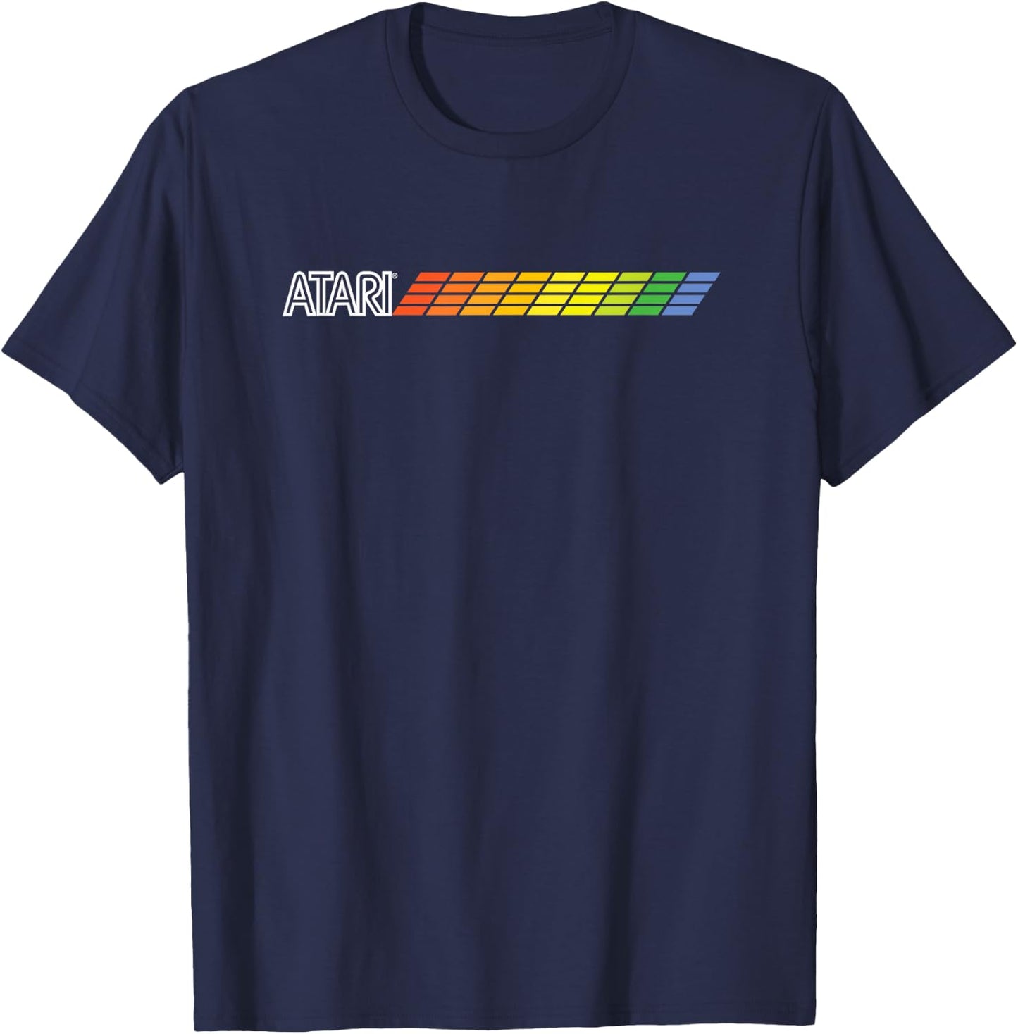 Atari Classic Vintage Retro Gaming Iconic Fun Design , blue T-Shirt - T-Shirt | Navy