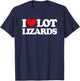 I Love Lot Lizards - Funny Truck Driver Big Rig Cool Trucker T-Shirt - T-Shirt | Navy