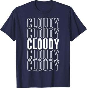 Cloudy T-Shirt - T-Shirt | Navy