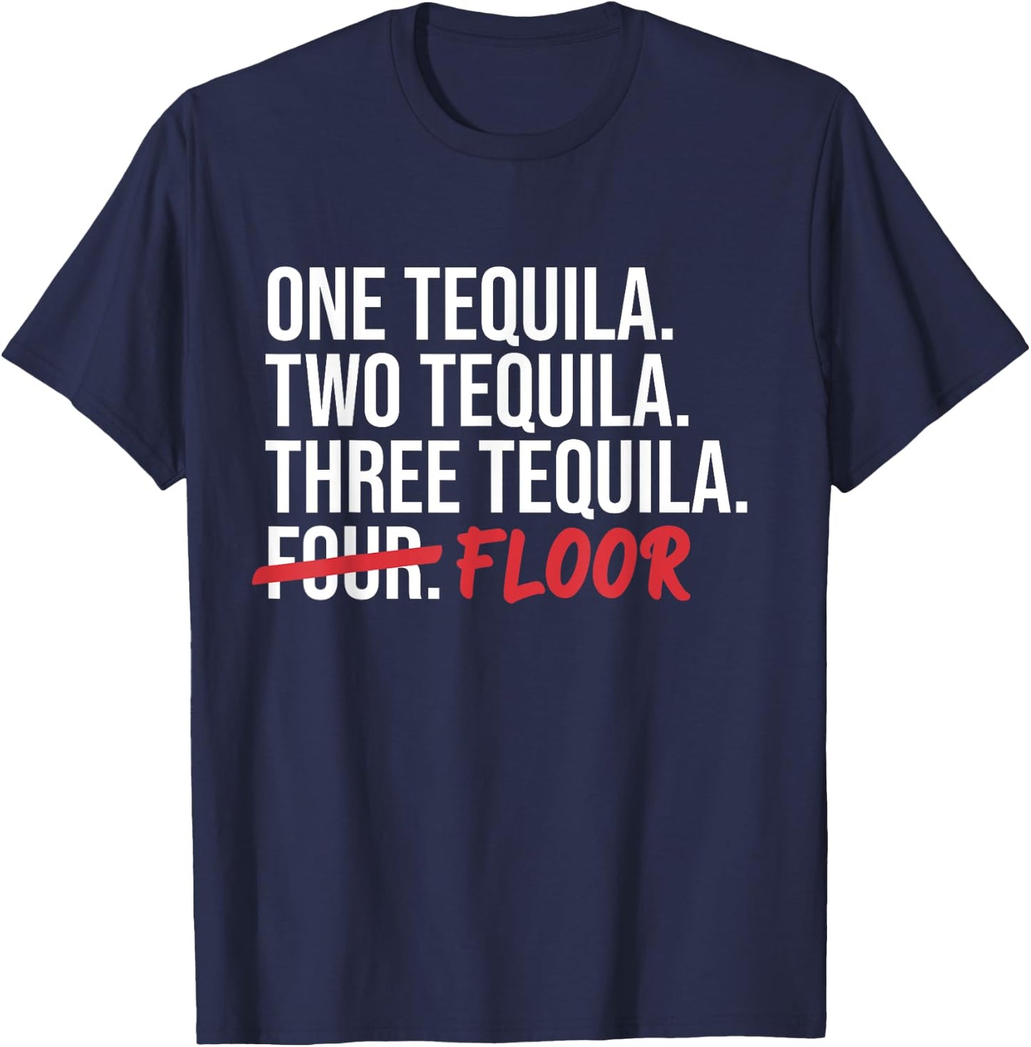 Funny Drinking Alcohol Humor Drink Drunk Slogan T-Shirt - T-Shirt | Navy