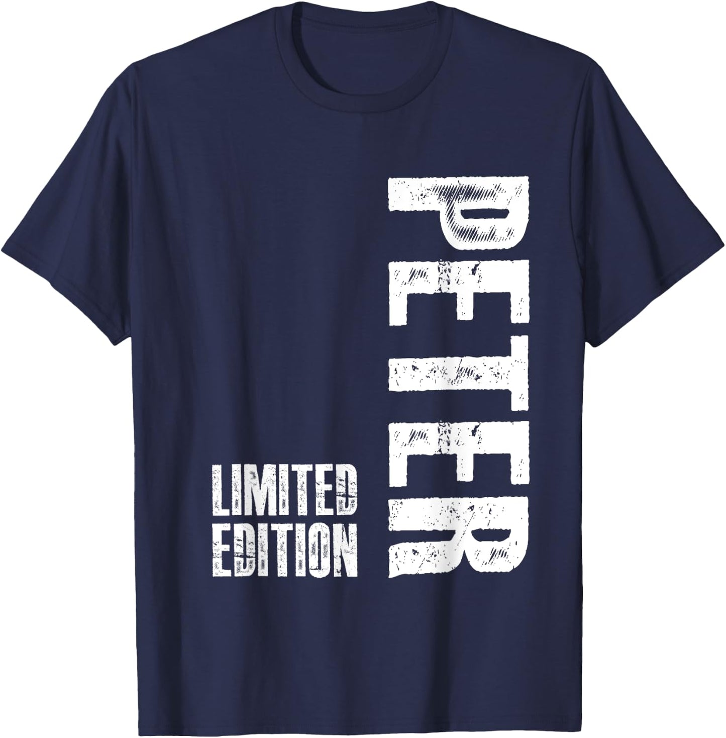 Herren - Schwarz - S - EU 34/36 - Peter Geburtstag Geschenk - Personalisiert und Novel - -Erwachsene, -Kinder - Männer T-Shirt - T-Shirt | Navy