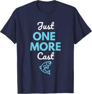 Just One More Cast Fishing T-Shirt - T-Shirt | Navy