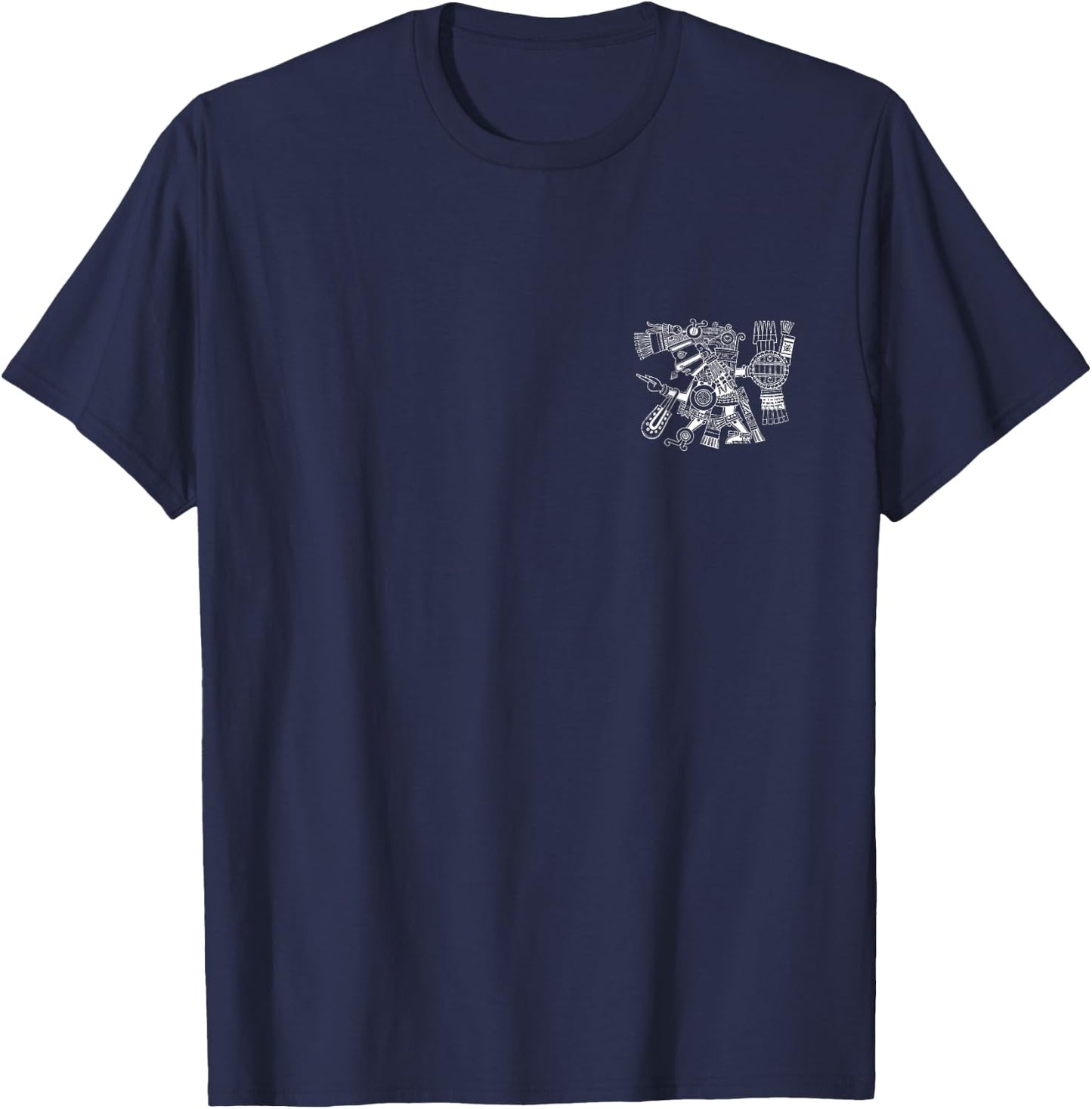 Maya patron deity Tezcatlipoca warrior Aztec Indians Mexico T-Shirt - T-Shirt | Navy