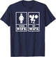 "My Wife Your Wife" Weightlifting Bodybuilder T-Shirt - T-Shirt | Navy