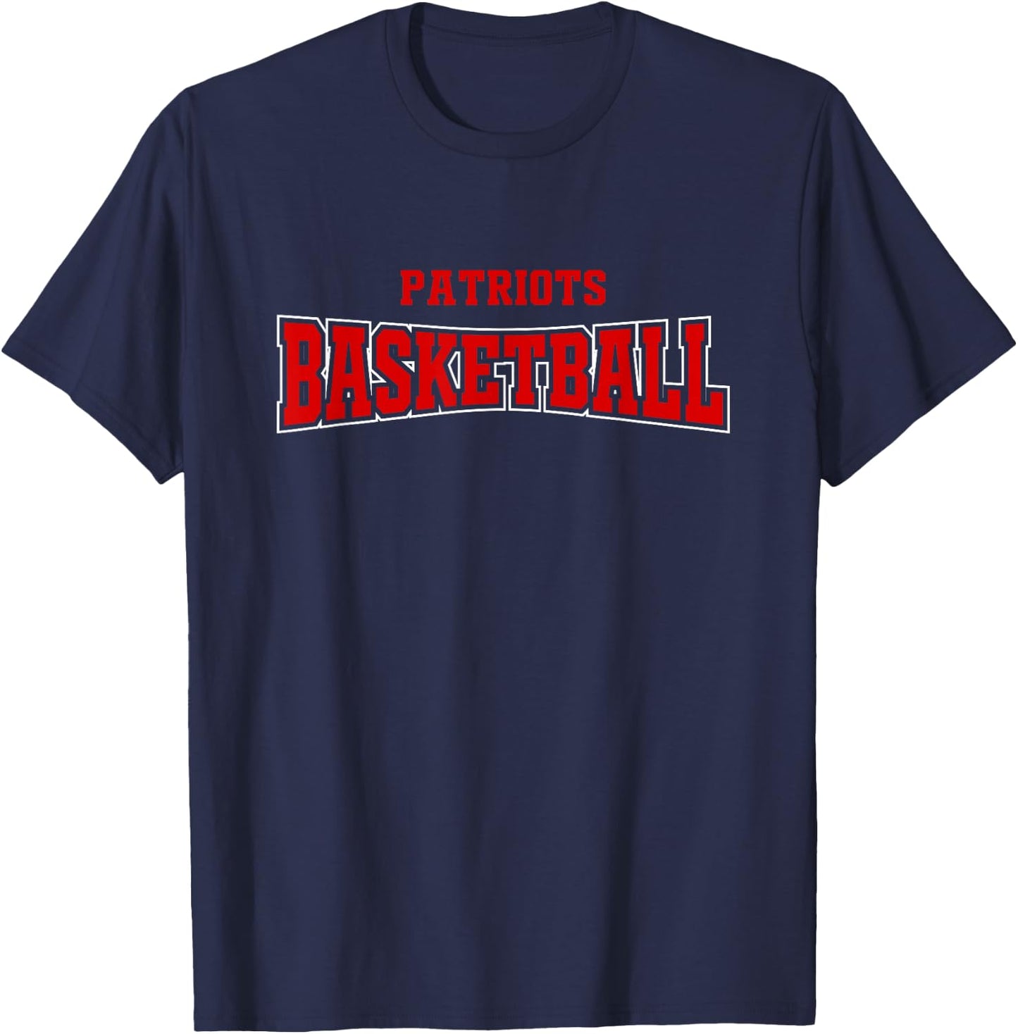 Carroll Patriots Official High School Gear -Child Basketball , Grey, Small, Short Sleeve, , Classic, All Seasons T-Shirt - T-Shirt | Navy