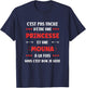 Princess Super Mouna Girl Name Humour Mouna , Black, Female X-Small T-Shirt - T-Shirt | Navy